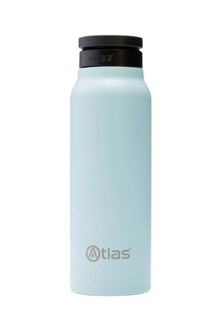 Atlas Hydrate 24oz Phone Mount Flask - Blue Sky | Reusable Insulated Bottle | Atlas Hydrate - Smart Magnetic Reusable Stainless - Steel Water Bottle with Phone Mount | Sustainable Lifestyle Hydration Flask UK