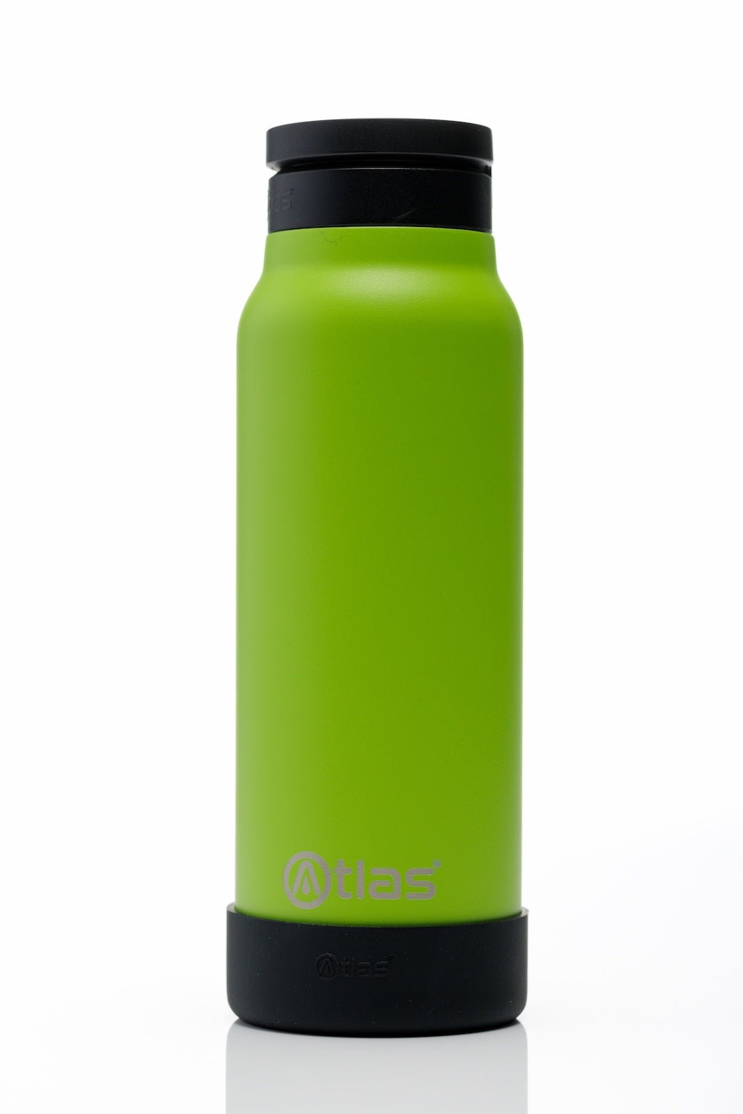 Atlas Hydrate 24oz Phone Mount Flask - Green Lime | Reusable Insulated Bottle | Atlas Hydrate - Smart Magnetic Reusable Stainless - Steel Water Bottle with Phone Mount | Sustainable Lifestyle Hydration Flask UK