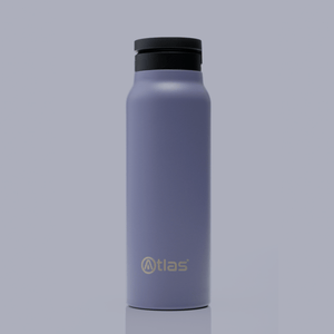 Atlas Hydrate 24oz Phone Mount Flask - Lilac | Reusable Insulated Bottle | Atlas Hydrate - Smart Magnetic Reusable Stainless - Steel Water Bottle with Phone Mount | Sustainable Lifestyle Hydration Flask UK
