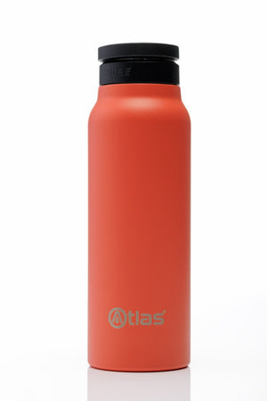 Atlas Hydrate 24oz Phone Mount Flask - Orangeade | Reusable Insulated Bottle | Atlas Hydrate - Smart Magnetic Reusable Stainless - Steel Water Bottle with Phone Mount | Sustainable Lifestyle Hydration Flask UK