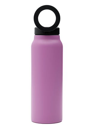 Atlas Hydrate 24oz Phone Mount Flask - Pink Moon | Reusable Insulated Bottle | Atlas Hydrate - Smart Magnetic Reusable Stainless - Steel Water Bottle with Phone Mount | Sustainable Lifestyle Hydration Flask UK