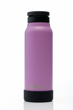 Atlas Hydrate 24oz Phone Mount Flask - Pink Moon | Reusable Insulated Bottle | Atlas Hydrate - Smart Magnetic Reusable Stainless - Steel Water Bottle with Phone Mount | Sustainable Lifestyle Hydration Flask UK