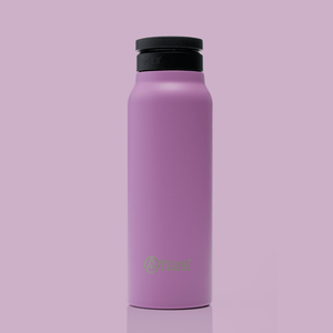Atlas Hydrate 24oz Phone Mount Flask - Pink Moon | Reusable Insulated Bottle | Atlas Hydrate - Smart Magnetic Reusable Stainless - Steel Water Bottle with Phone Mount | Sustainable Lifestyle Hydration Flask UK