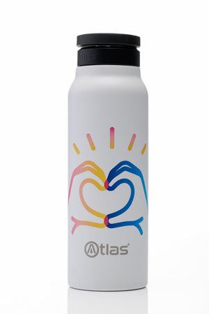 Atlas Phone Mount Flask designed by Tom Malone Jr - 24oz | Atlas Hydrate - Smart Magnetic Reusable Stainless - Steel Water Bottle with Phone Mount | Sustainable Lifestyle Hydration Flask UK