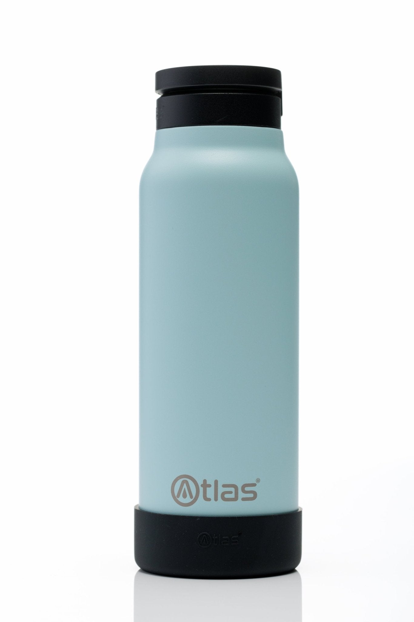 Atlas Hydrate 24oz Phone Mount Flask - Blue Sky | Reusable Insulated Bottle | Atlas Hydrate - Smart Magnetic Reusable Stainless - Steel Water Bottle with Phone Mount | Sustainable Lifestyle Hydration Flask UK