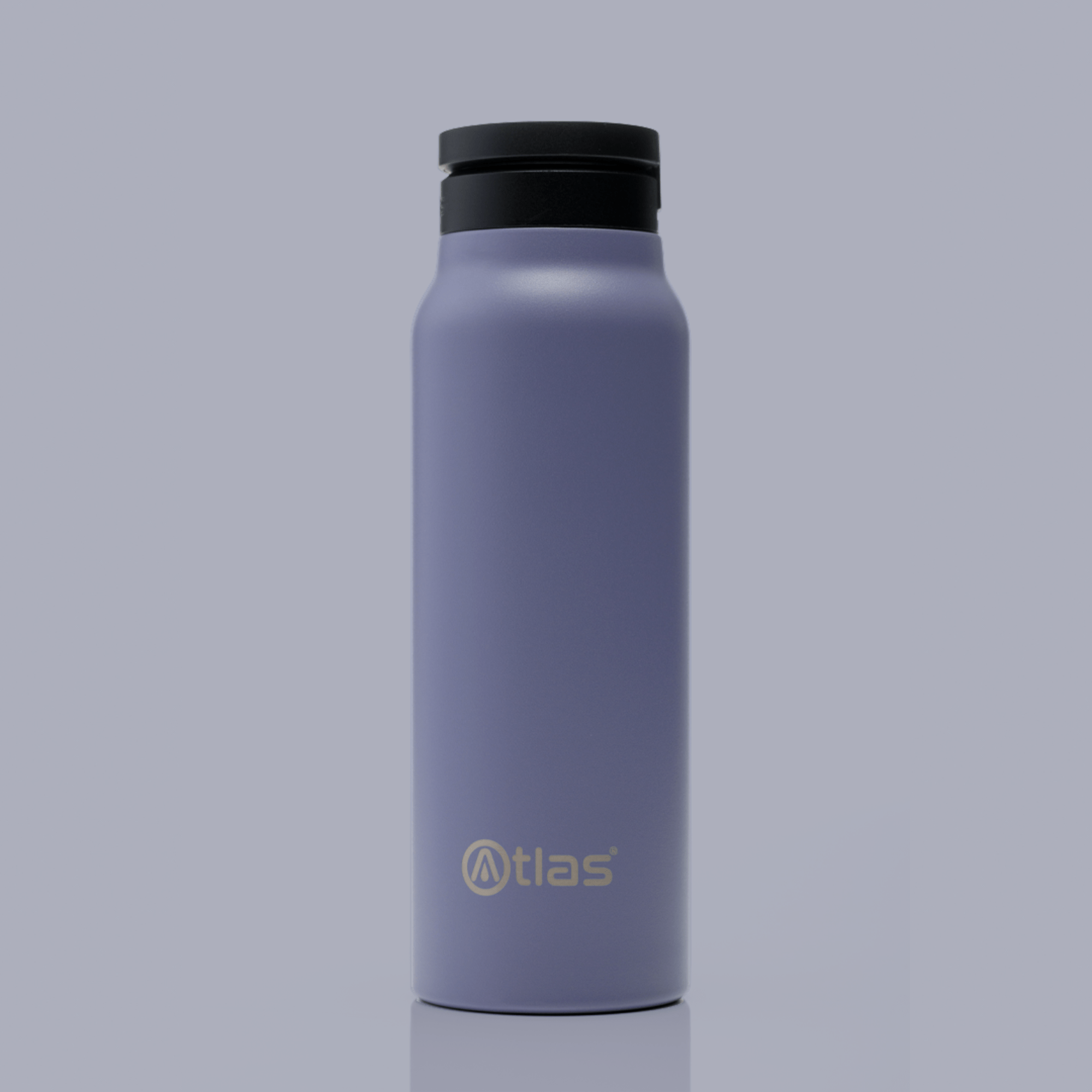 Atlas Hydrate 24oz Phone Mount Flask - Lilac | Reusable Insulated Bottle | Atlas Hydrate - Smart Magnetic Reusable Stainless - Steel Water Bottle with Phone Mount | Sustainable Lifestyle Hydration Flask UK