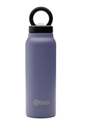 Atlas Hydrate 24oz Phone Mount Flask - Lilac | Reusable Insulated Bottle | Atlas Hydrate - Smart Magnetic Reusable Stainless - Steel Water Bottle with Phone Mount | Sustainable Lifestyle Hydration Flask UK