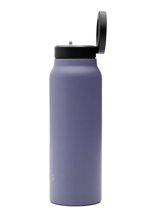 Atlas Hydrate 24oz Phone Mount Flask - Lilac | Reusable Insulated Bottle | Atlas Hydrate - Smart Magnetic Reusable Stainless - Steel Water Bottle with Phone Mount | Sustainable Lifestyle Hydration Flask UK