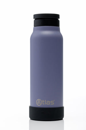 Atlas Hydrate 24oz Phone Mount Flask - Lilac | Reusable Insulated Bottle | Atlas Hydrate - Smart Magnetic Reusable Stainless - Steel Water Bottle with Phone Mount | Sustainable Lifestyle Hydration Flask UK