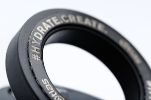 Atlas Hydrate 24oz Phone Mount Flask - Midnight Grey | Reusable Insulated Bottle | Atlas Hydrate - Smart Magnetic Reusable Stainless - Steel Water Bottle with Phone Mount | Sustainable Lifestyle Hydration Flask UK