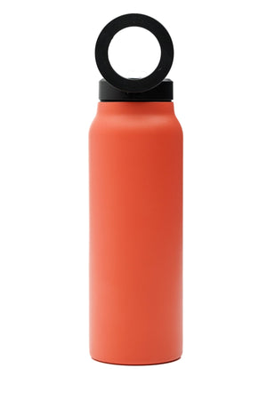 Atlas Hydrate 24oz Phone Mount Flask - Orangeade | Reusable Insulated Bottle | Atlas Hydrate - Smart Magnetic Reusable Stainless - Steel Water Bottle with Phone Mount | Sustainable Lifestyle Hydration Flask UK