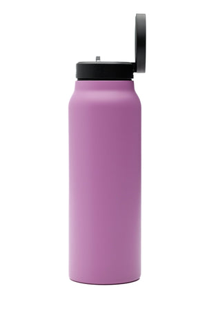 Atlas Hydrate 24oz Phone Mount Flask - Pink Moon | Reusable Insulated Bottle | Atlas Hydrate - Smart Magnetic Reusable Stainless - Steel Water Bottle with Phone Mount | Sustainable Lifestyle Hydration Flask UK