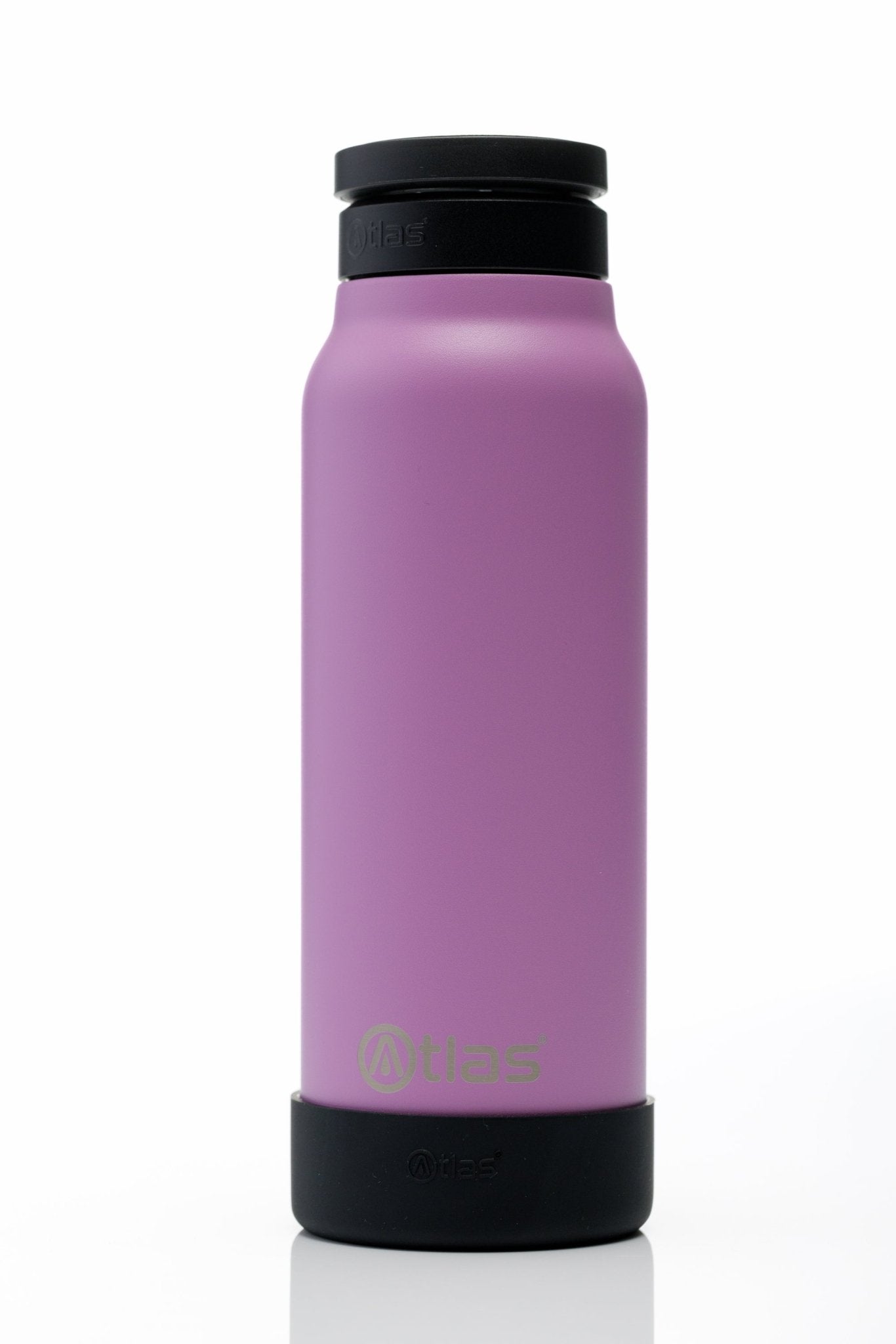 Atlas Hydrate 24oz Phone Mount Flask - Pink Moon | Reusable Insulated Bottle | Atlas Hydrate - Smart Magnetic Reusable Stainless - Steel Water Bottle with Phone Mount | Sustainable Lifestyle Hydration Flask UK
