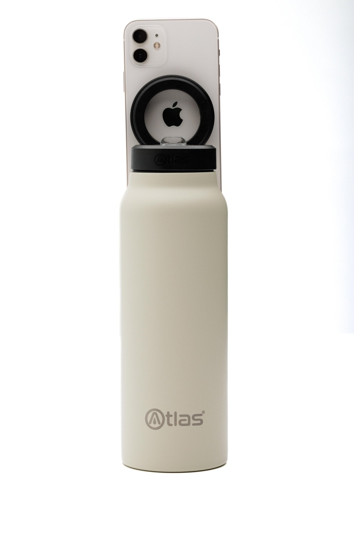Atlas Phone Mount Bottle 24oz | Atlas Hydrate - Smart Magnetic Reusable Stainless - Steel Water Bottle with Phone Mount | Sustainable Lifestyle Hydration Flask UK